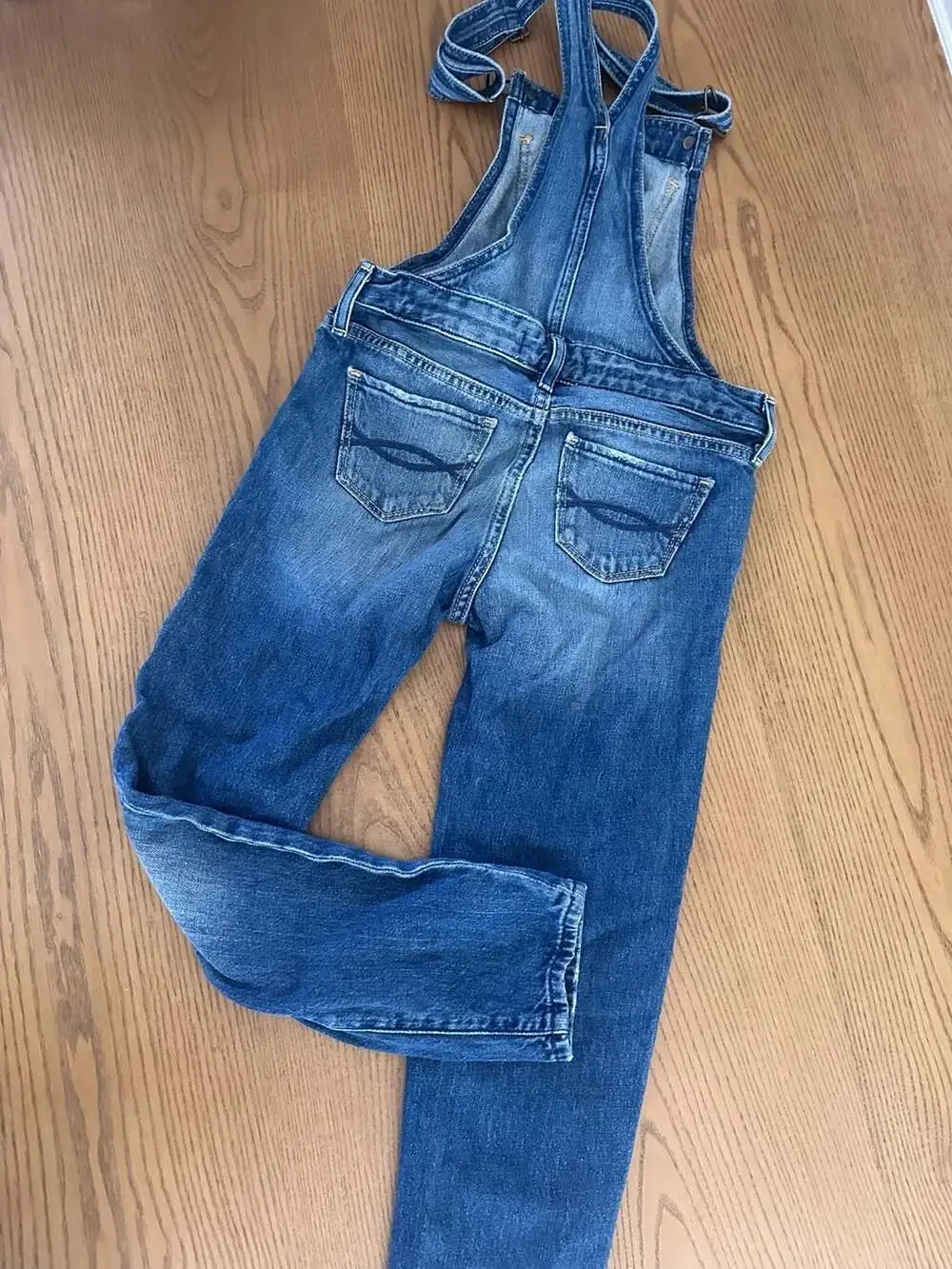Abercrombie Kids Blue Denim Overalls Size Small